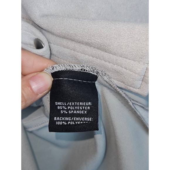 Bagatelle Collection Light Gray Suede Button Up Shirt Jacket Size Medium - Picture 5 of 7